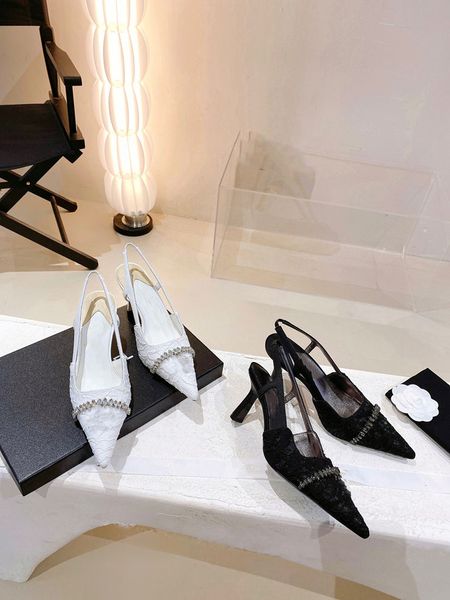 2022 summer new sandals lace niche rhinestone pendant pointed toe heel hollow fairy temperament high heels, Black
2022 summer new sandals lace niche rhinestone pendant pointed toe heel hollow fairy temperament high heels, Black