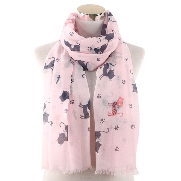 thin cat printed long scarf women fashion lightweight scarfs shawl head wraps for lady spring autumn winter, Blue;gray
thin cat printed long scarf women fashion lightweight scarfs shawl head wraps for lady spring autumn winter, Blue;gray