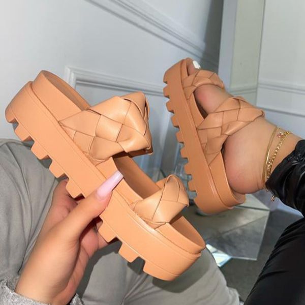 luxury trendy women sandals thick platform wedges heel pu leather weave height increasing outdoor beach casual shoes ladies cx220402, Black
luxury trendy women sandals thick platform wedges heel pu leather weave height increasing outdoor beach casual shoes ladies cx220402, Black