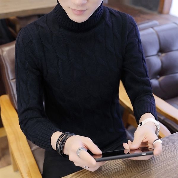 autumn men's turtleneck sweater trend korean fashion striped bottoming shirt pullover knit 201203, White;black
autumn men's turtleneck sweater trend korean fashion striped bottoming shirt pullover knit 201203, White;black