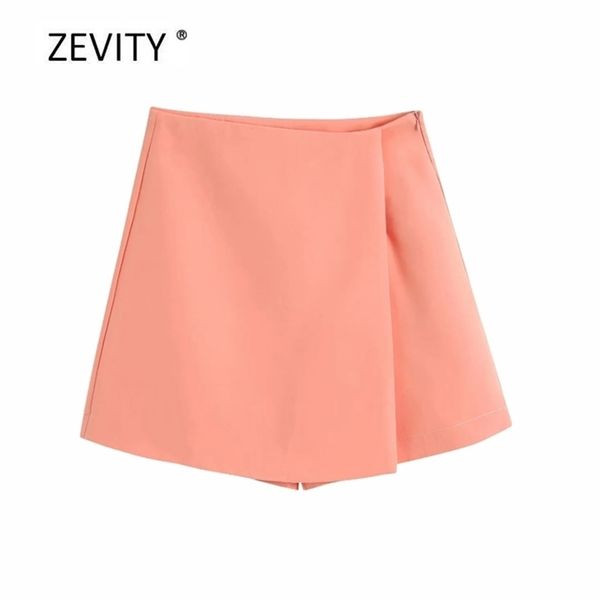 zevity women sweet candy color casual slim shorts skirts office ladies chic side zipper shorts pantalone corto p881 210331, White;black
zevity women sweet candy color casual slim shorts skirts office ladies chic side zipper shorts pantalone corto p881 210331, White;black
