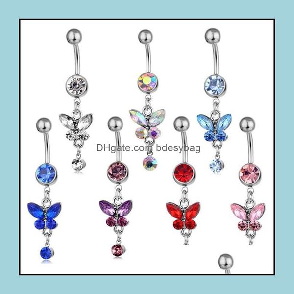 navel bell button rings body jewelry fashion charm butterfly belly piercing dangle accessories drop delivery 2021 txv03, Silver
navel bell button rings body jewelry fashion charm butterfly belly piercing dangle accessories drop delivery 2021 txv03, Silver