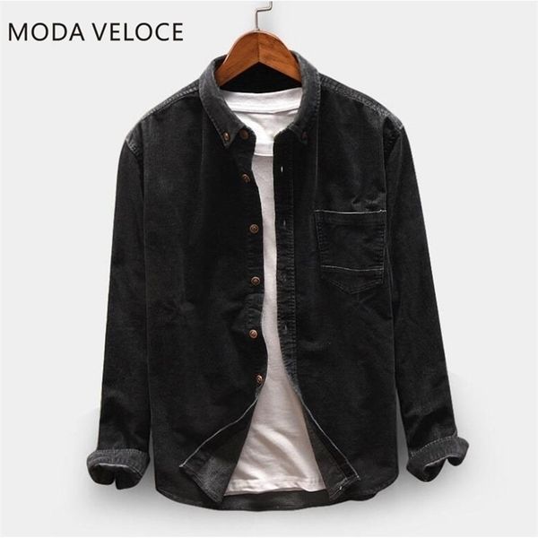 moda veloce flannel shirt men long sleeve winter 4 colors corduroy hip hop blouse 220322, White;black
moda veloce flannel shirt men long sleeve winter 4 colors corduroy hip hop blouse 220322, White;black