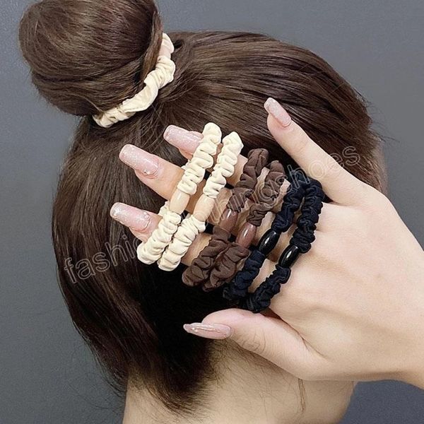 women simple pleated hair scrunchies girls elastic hair rubber bands ponytail hair tie accessories birthday party gift, Slivery;white
women simple pleated hair scrunchies girls elastic hair rubber bands ponytail hair tie accessories birthday party gift, Slivery;white
