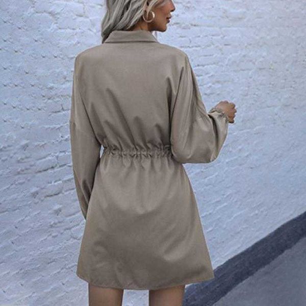casual dresses women's drawstring mini a-line single breasted pocket shirt dress female 2023 summer fashion ladies vestidos, Black;gray
casual dresses women's drawstring mini a-line single breasted pocket shirt dress female 2023 summer fashion ladies vestidos, Black;gray