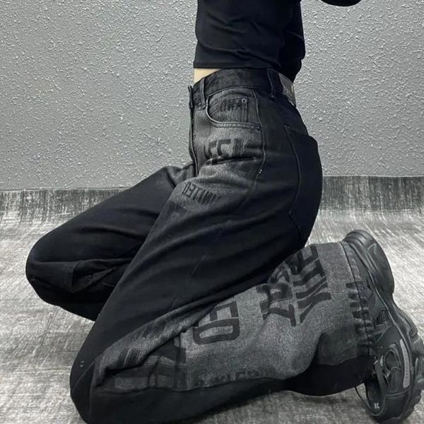 women's jeans black gothic streetwear women jeans autumn harajuku vintage high waist 220824, Blue
women's jeans black gothic streetwear women jeans autumn harajuku vintage high waist 220824, Blue
