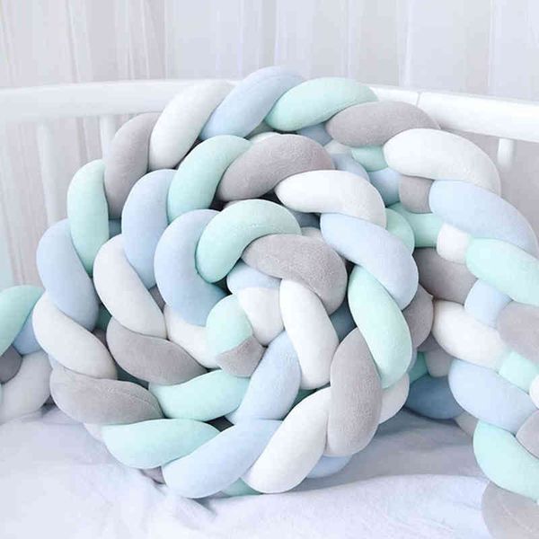 3m/2m/1m 4 strands braid baby crib bumper knotted bed bumper nursery cradle protector baby bedding room decor crib protector g220421
3m/2m/1m 4 strands braid baby crib bumper knotted bed bumper nursery cradle protector baby bedding room decor crib protector g220421