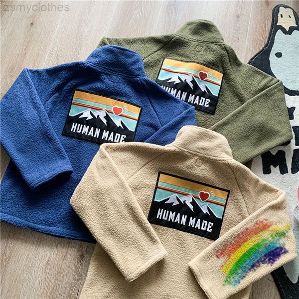 human made snow mountain embroidery zipper jacket men women quality fleece human made girls jacket coat, Black
human made snow mountain embroidery zipper jacket men women quality fleece human made girls jacket coat, Black