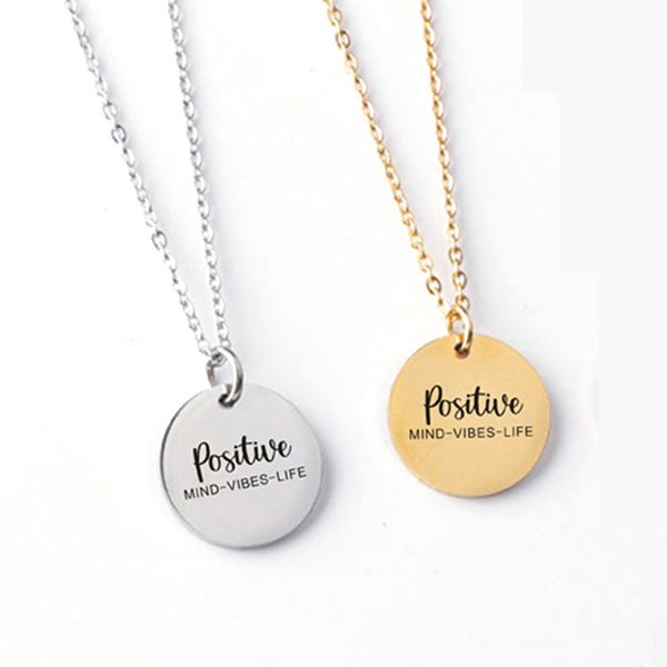 stainless steel pendant necklace fashion chain positive necklace 18mm round quote jewelry motivition women gifs mind vibes life jewellery, Silver
stainless steel pendant necklace fashion chain positive necklace 18mm round quote jewelry motivition women gifs mind vibes life jewellery, Silver