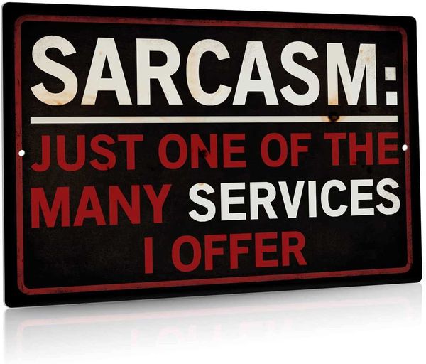 funny sarcastic metal sign, man cave bar decor, just one of the many services i offer, 12x8 inches
funny sarcastic metal sign, man cave bar decor, just one of the many services i offer, 12x8 inches