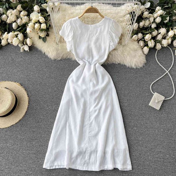 casual dresses french first love sweet long skirt summer dress 2022 women's white temperament fairy waist 415u, Black;gray
casual dresses french first love sweet long skirt summer dress 2022 women's white temperament fairy waist 415u, Black;gray
