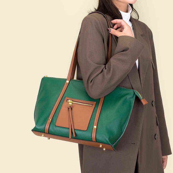 genuine leather women shoulder bag fashion design messenger bag large capacity handbag ladies casual totes soft shopping bag 220509
genuine leather women shoulder bag fashion design messenger bag large capacity handbag ladies casual totes soft shopping bag 220509