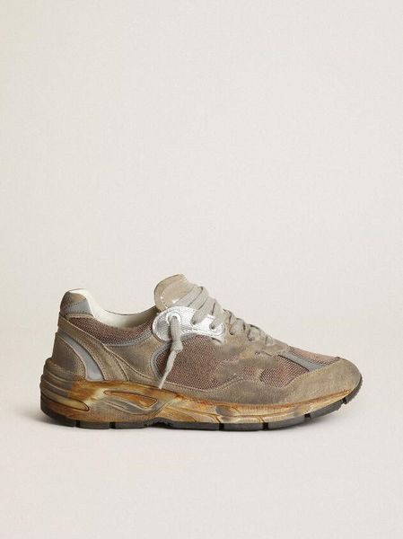 high-small dirty shoes designer luxury italian retro handmade women's dad-star sneakers in dove-gray mesh and suede with white leather, Black
high-small dirty shoes designer luxury italian retro handmade women's dad-star sneakers in dove-gray mesh and suede with white leather, Black
