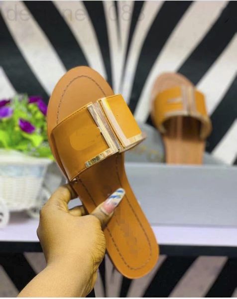 slippers designer summer 2022 new flat sandals slippers women te5n, Black