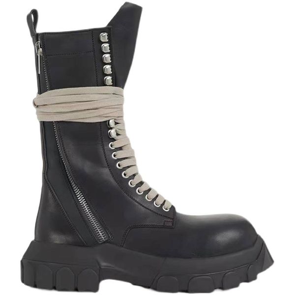 beatle tractor genuine leather high boots rock street owen cowhide tooling booties, Black
beatle tractor genuine leather high boots rock street owen cowhide tooling booties, Black