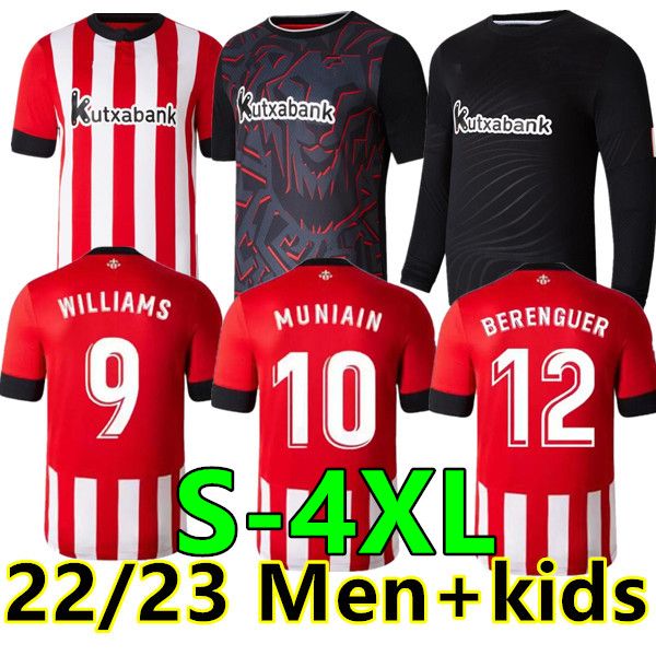 s-4xl 22 23 athletic bilbao soccer jersey goalkeeper retro athletic i.martinez williams men kids kit socks full sets football shirt yuri b r, Black;yellow
s-4xl 22 23 athletic bilbao soccer jersey goalkeeper retro athletic i.martinez williams men kids kit socks full sets football shirt yuri b r, Black;yellow