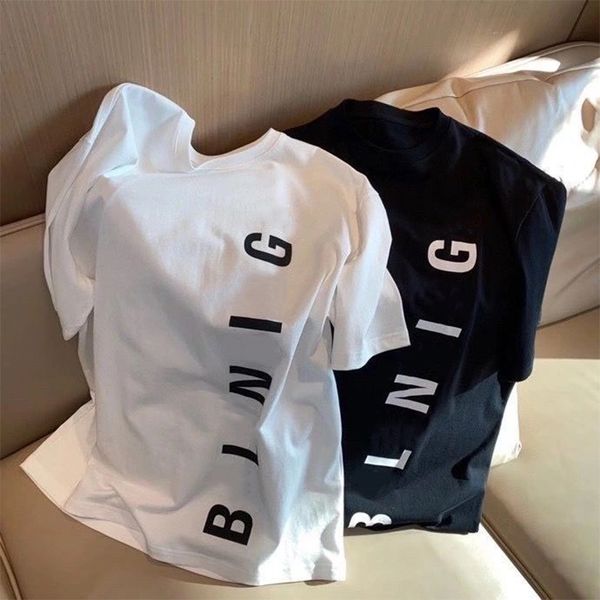 women's t shirts plus size round neck short sleeves tees cotton designer brand front side letters printed summer casual men couples clo, Black
women's t shirts plus size round neck short sleeves tees cotton designer brand front side letters printed summer casual men couples clo, Black