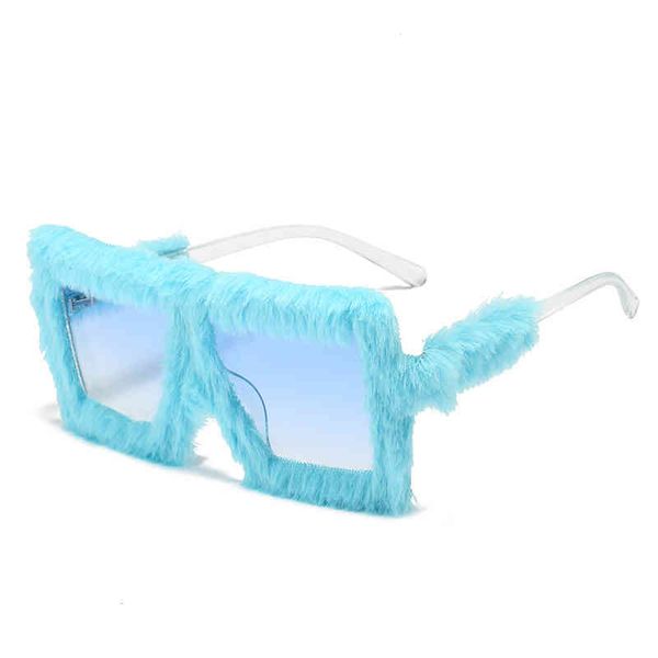 2022 handmade soft fur velvet sun glasses fashionable oversized lentes de sol trendy square women sunglasses, White;black
2022 handmade soft fur velvet sun glasses fashionable oversized lentes de sol trendy square women sunglasses, White;black