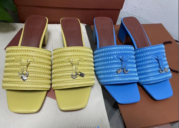 real leather lady luxury lp casual slippers shoe buckles metal designer loro womens summer walk chunky heels sandals slipper 41 42, Black
real leather lady luxury lp casual slippers shoe buckles metal designer loro womens summer walk chunky heels sandals slipper 41 42, Black