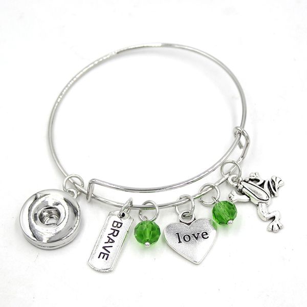 wholesale interchangeable snap jewelry expandable wire bracelet inspirational brave frog bracelets for women gifts pulsera, Golden;silver
wholesale interchangeable snap jewelry expandable wire bracelet inspirational brave frog bracelets for women gifts pulsera, Golden;silver
