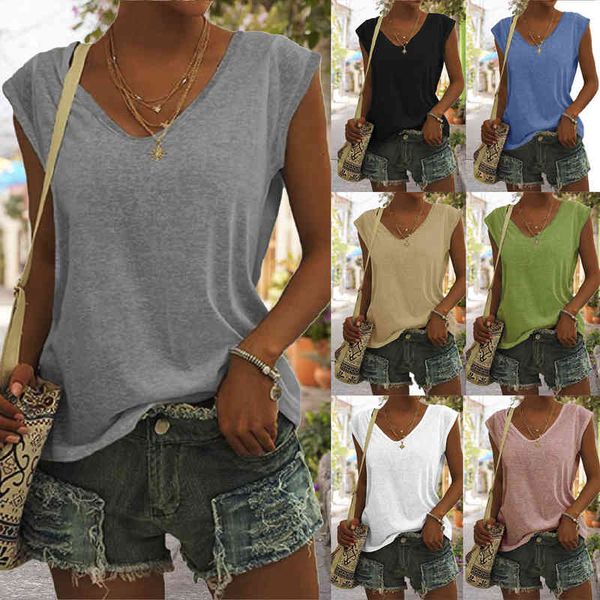 women's t-shirt 2022 women's simple solid color v-neck cover sleeve loose t-shirt women su39, White
women's t-shirt 2022 women's simple solid color v-neck cover sleeve loose t-shirt women su39, White