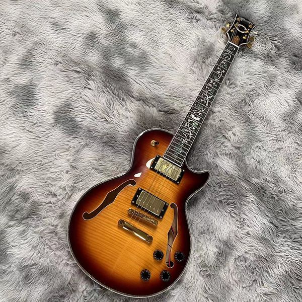 famous electric guitar hollow jazz guitar feel smooth and comfortable professional high-level delivery to home
famous electric guitar hollow jazz guitar feel smooth and comfortable professional high-level delivery to home