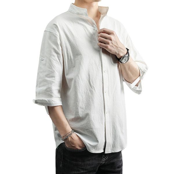 men's casual shirts 2022 summer mens shirt cotton linen loose 5xl vintage gradient blouse men long sleeve button harajuku beach, White;black
men's casual shirts 2022 summer mens shirt cotton linen loose 5xl vintage gradient blouse men long sleeve button harajuku beach, White;black