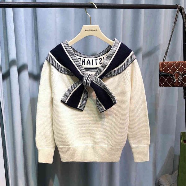 women's knits & tees bow sweater women's soft skin friendly cashmere autumn off shoulder sea military style gtkf, White
women's knits & tees bow sweater women's soft skin friendly cashmere autumn off shoulder sea military style gtkf, White