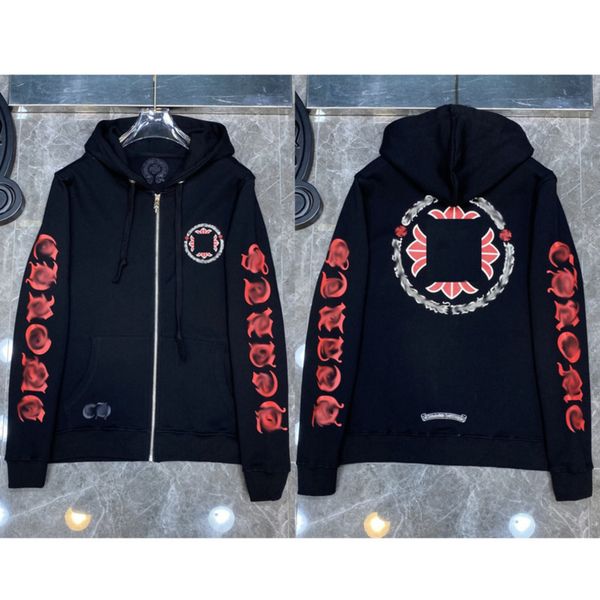 luxury designer sweatshirts fashion hoodies ch classic mens zipper hooded sweater cross flower pullover sanskrit pattern casual coat women, Black
luxury designer sweatshirts fashion hoodies ch classic mens zipper hooded sweater cross flower pullover sanskrit pattern casual coat women, Black