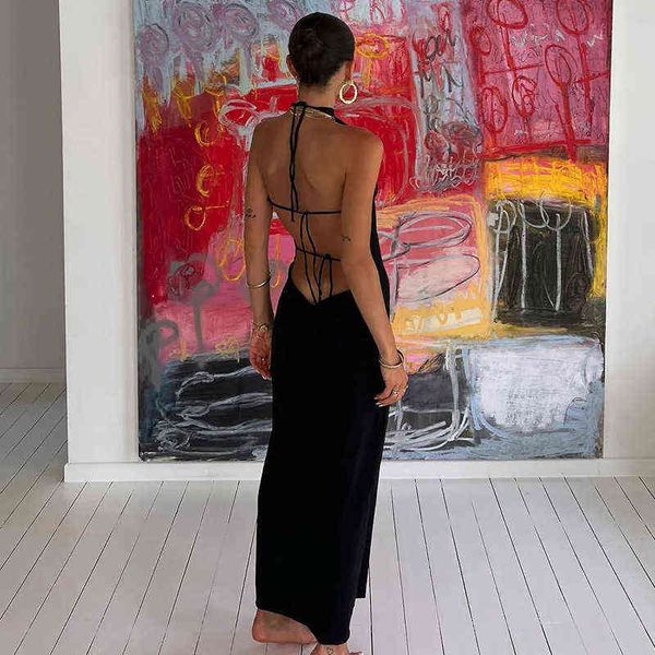 weiyao elegant fashion halter backless sleeveless maxi dress for women summer 2022 club party shift dresses clothes y220413, Black;gray
weiyao elegant fashion halter backless sleeveless maxi dress for women summer 2022 club party shift dresses clothes y220413, Black;gray