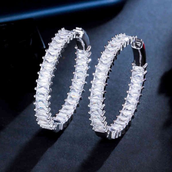 cwwzircons chic baguette bamboo cubic zirconia big circle round hoop earrings for women luxury statement designer jewelry cz013, Golden
cwwzircons chic baguette bamboo cubic zirconia big circle round hoop earrings for women luxury statement designer jewelry cz013, Golden