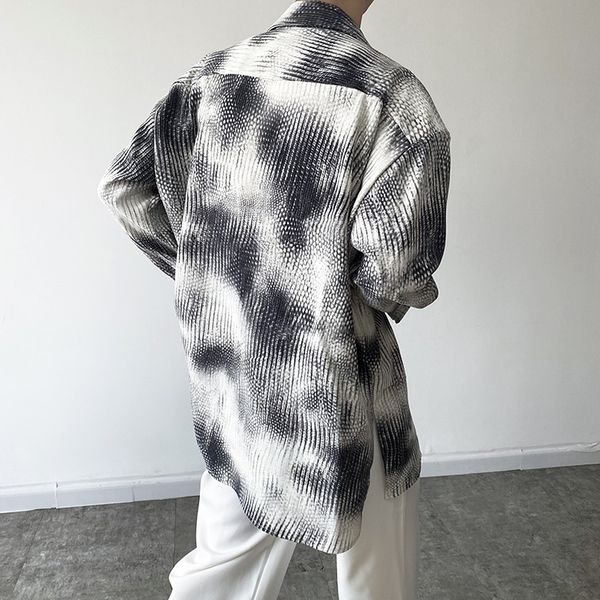 printed autumn tie-dyed long sleeve men's vintage shirts cardigan men korean fashion loose casual jacket, White;black
printed autumn tie-dyed long sleeve men's vintage shirts cardigan men korean fashion loose casual jacket, White;black