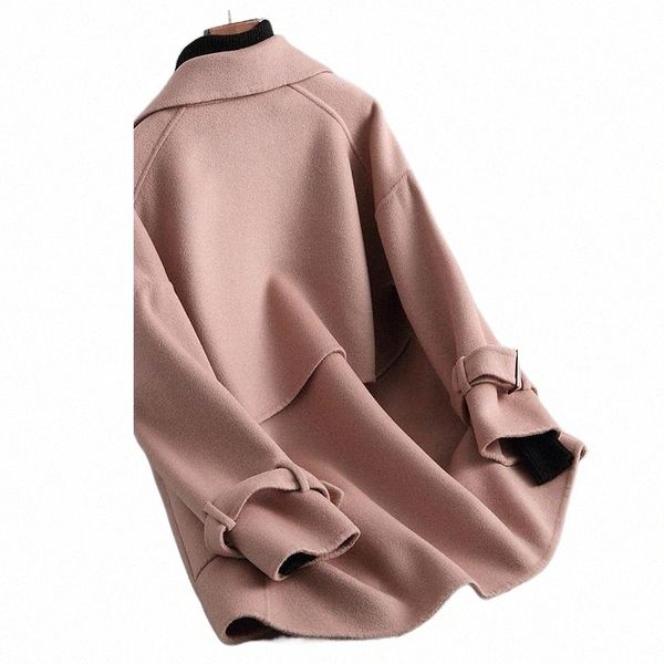 women's wool & blends double side coat female autumn winter jacket women korean woolen coats vintage overcoat casaco feminino my b9rm#, Black
women's wool & blends double side coat female autumn winter jacket women korean woolen coats vintage overcoat casaco feminino my b9rm#, Black