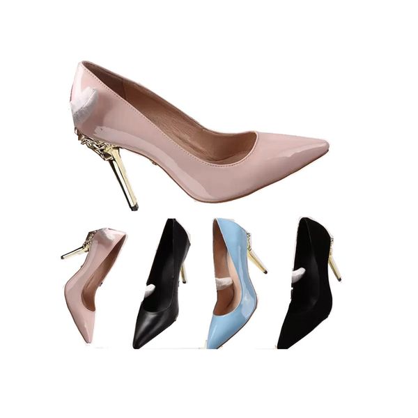 factory fashion designer spring autumn pointed toe shoes gold work office ladies head high heel black white patent genuine leather women
factory fashion designer spring autumn pointed toe shoes gold work office ladies head high heel black white patent genuine leather women