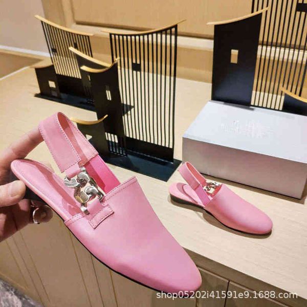 dress shoes sheepskin baotou classic decoration women's casual slippers flat shoes round head chain muller, Black
dress shoes sheepskin baotou classic decoration women's casual slippers flat shoes round head chain muller, Black