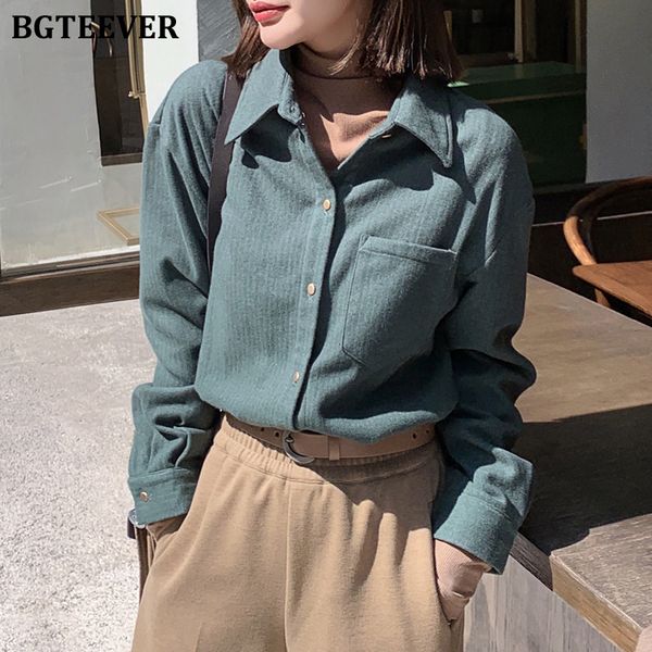 vintage thicken women loose shirts 2021 autumn winter long sleeve single-breasted female blouses, White
vintage thicken women loose shirts 2021 autumn winter long sleeve single-breasted female blouses, White