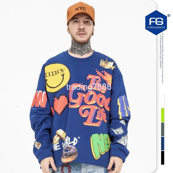 men's sweaters fg menswear | autumn and winter color smiling face usd foam printing pullover for men women yctr, White;black
men's sweaters fg menswear | autumn and winter color smiling face usd foam printing pullover for men women yctr, White;black
