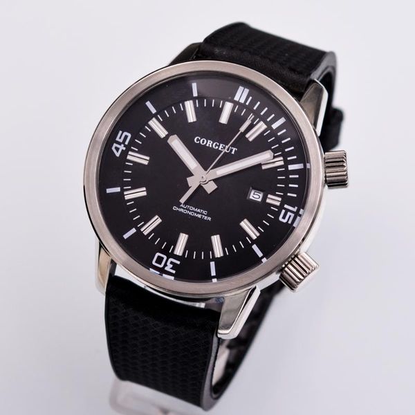 wristwatches 45mm miyota mechanical sport men watch black dial luminous rubber strap day male clock automatic wristwatcwristwat, Slivery;brown
wristwatches 45mm miyota mechanical sport men watch black dial luminous rubber strap day male clock automatic wristwatcwristwat, Slivery;brown