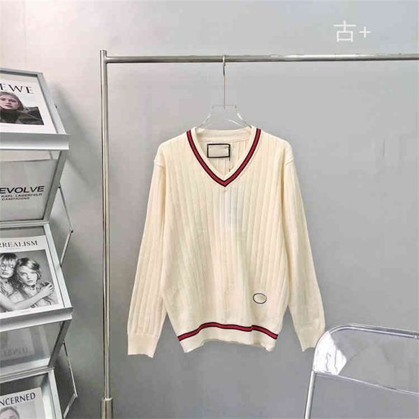 2022 new special offer early autumn campus style v-neck contrast color pullover long sleeve sweater loose casual women's knitted fashio, White;black
2022 new special offer early autumn campus style v-neck contrast color pullover long sleeve sweater loose casual women's knitted fashio, White;black