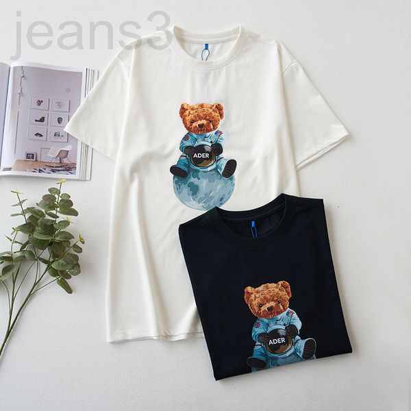 women's t-shirt designer astronaut bear print short sleeve t-shirt 22 summer cartoon moon bear couple cotton ader 2drg, White
women's t-shirt designer astronaut bear print short sleeve t-shirt 22 summer cartoon moon bear couple cotton ader 2drg, White