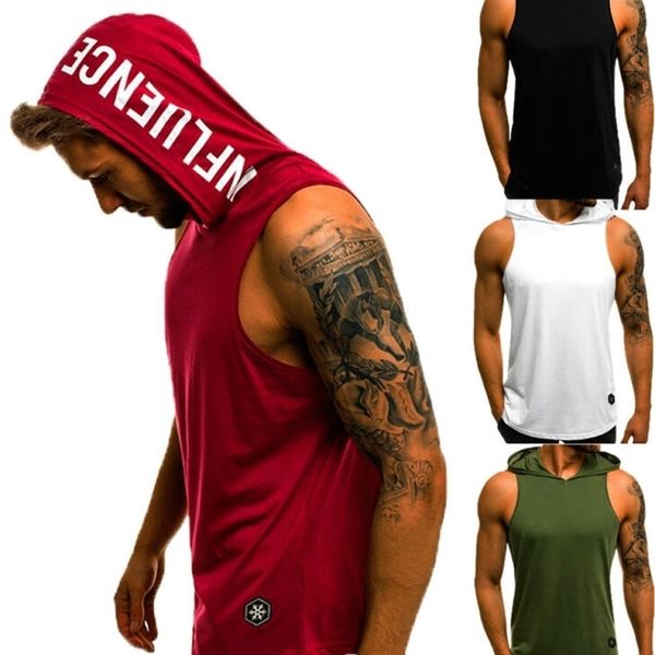 mens cotton sleeveless hoodie bodybuilding workout tank muscle fitness shirts male jackets 220527, White;black
mens cotton sleeveless hoodie bodybuilding workout tank muscle fitness shirts male jackets 220527, White;black