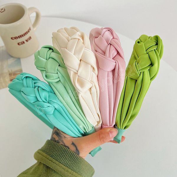 green satin braid hairbands women fresh soild color headbands ornament accessories hair accessories wholesale, Silver
green satin braid hairbands women fresh soild color headbands ornament accessories hair accessories wholesale, Silver