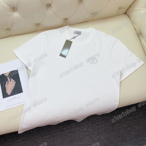 22ss men designers t shirts tee chest letter embroidery short sleeve crew neck streetwear gray black white xinxinbuy xs, White;black
22ss men designers t shirts tee chest letter embroidery short sleeve crew neck streetwear gray black white xinxinbuy xs, White;black