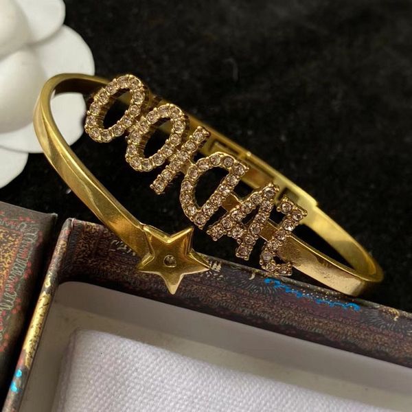 d home di ja letter open bracelet star fashion trend punk men's and women's adjustment, Golden;silver
d home di ja letter open bracelet star fashion trend punk men's and women's adjustment, Golden;silver