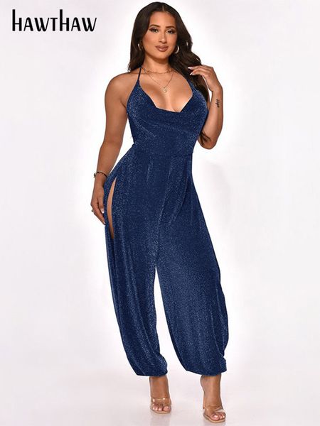 hawthaw women fashion sleeveless bodycon backless jumpsuit overalls 2022 spring summer clothes wholesale items dropshipping, Black;white
hawthaw women fashion sleeveless bodycon backless jumpsuit overalls 2022 spring summer clothes wholesale items dropshipping, Black;white