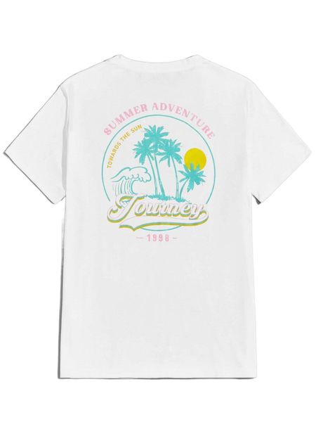 men coconut tree & letter graphic tee t7iz#, White;black
men coconut tree & letter graphic tee t7iz#, White;black
