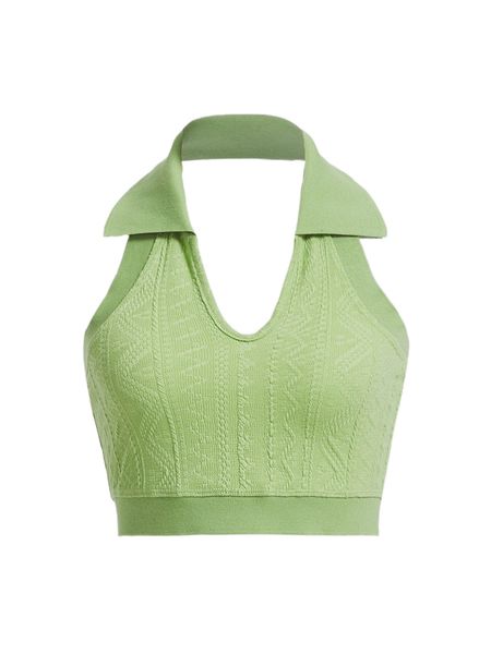 solid backless crop halter 14tx#, White
solid backless crop halter 14tx#, White