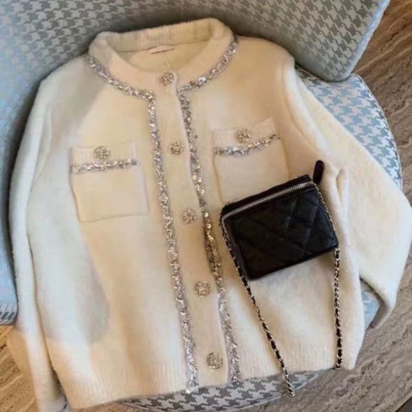 women's knits & tees designer french white knitted coat women's loose 2020 new autumn and winter korean version small fragrance ve
women's knits & tees designer french white knitted coat women's loose 2020 new autumn and winter korean version small fragrance ve