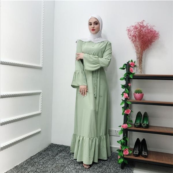 hand made diamond beading muslim peignoir robes syari dubai fashion female full length ruffles abaya muslim dress with belt 220720, Red
hand made diamond beading muslim peignoir robes syari dubai fashion female full length ruffles abaya muslim dress with belt 220720, Red