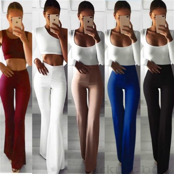 high waist flare pants women office ladies elegant long pant solid wide leg bell-bottom trousers, Black;white
high waist flare pants women office ladies elegant long pant solid wide leg bell-bottom trousers, Black;white